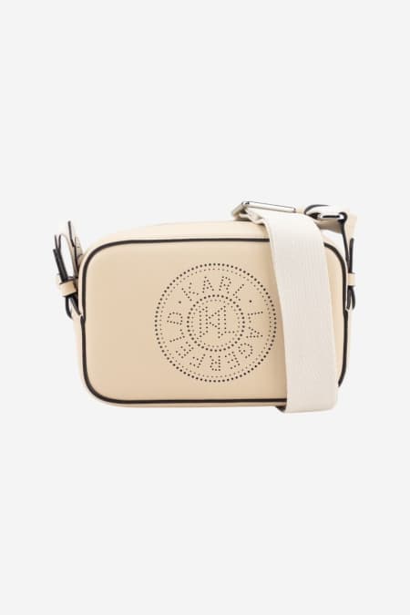 Karl Lagerfeld K/ circle camera bag perforated