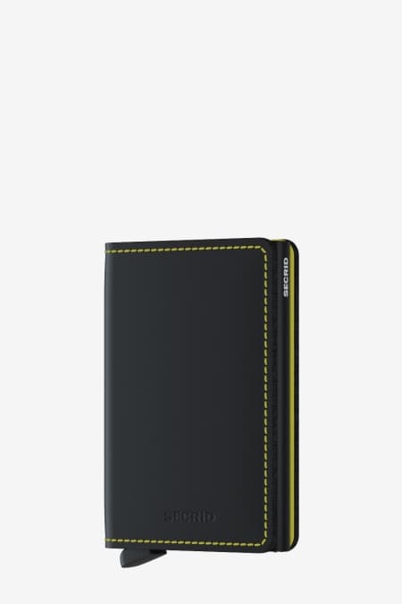 SECRID SLIMWALLET MATTE BLACK & YELLOW
