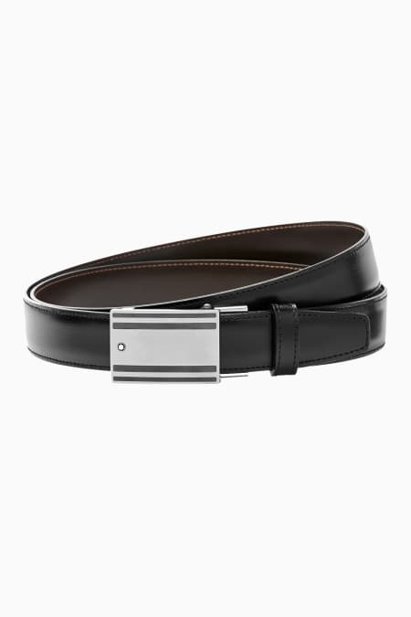 Montblanc ceinture réversible noir/marron