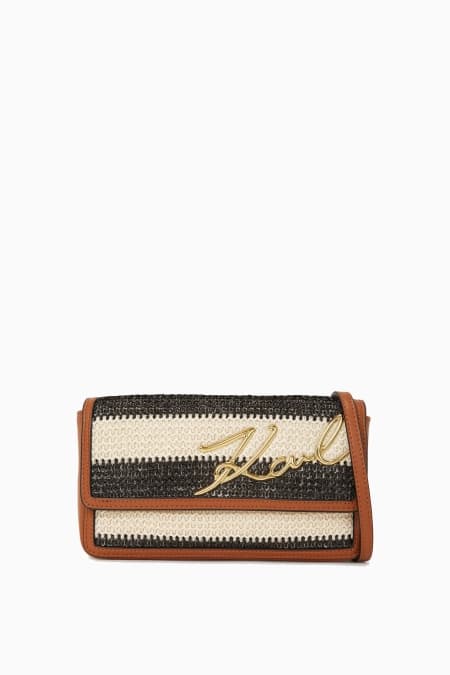 Karl Lagerfeld K/Signature 2.0 Pouch Raffia