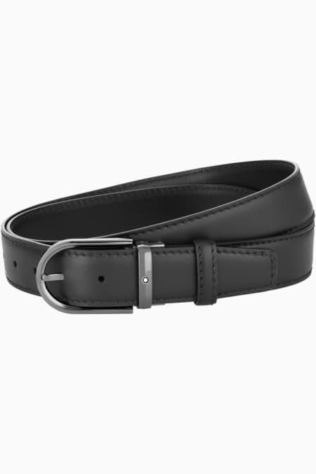 Montblanc Ceinture Boucle fer à Cheval noir