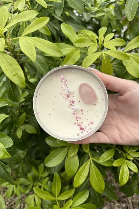 Peau d'âne Bougie crytal rose bubble gum ALU