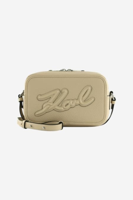 Karl Lagerfeld K/ skuare camera bag grainy
