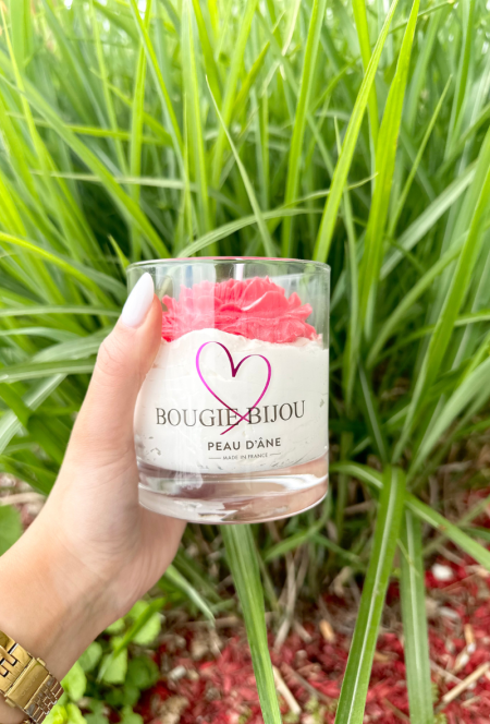 Peau d'âne bougie bijou fleur coquelicot