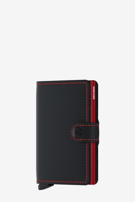 SECRID MINIWALLET MATTE BLACK & RED
