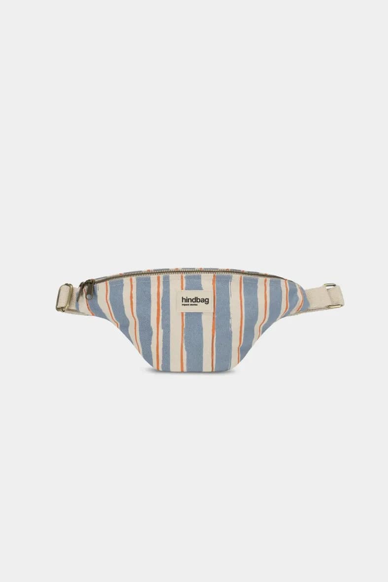 Hindbag Olivia rayures orange et bleu — vue 1
