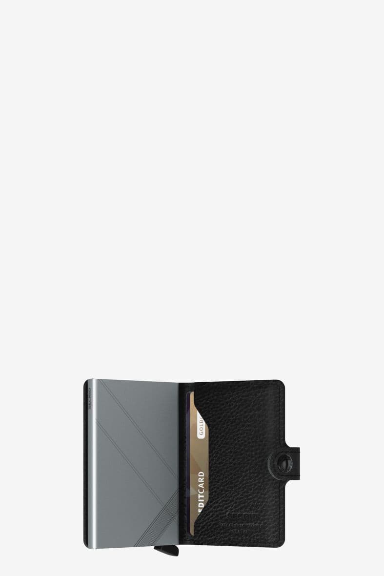 SECRID MINIWALLET STITCH LINEA BLACK — vue 3