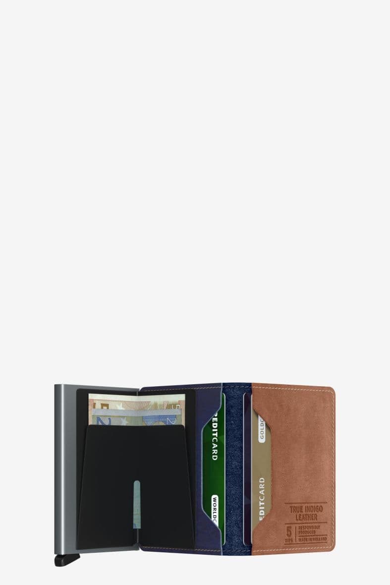 SECRID SLIMWALLET INDIGO 5-TITANIUM — vue 3