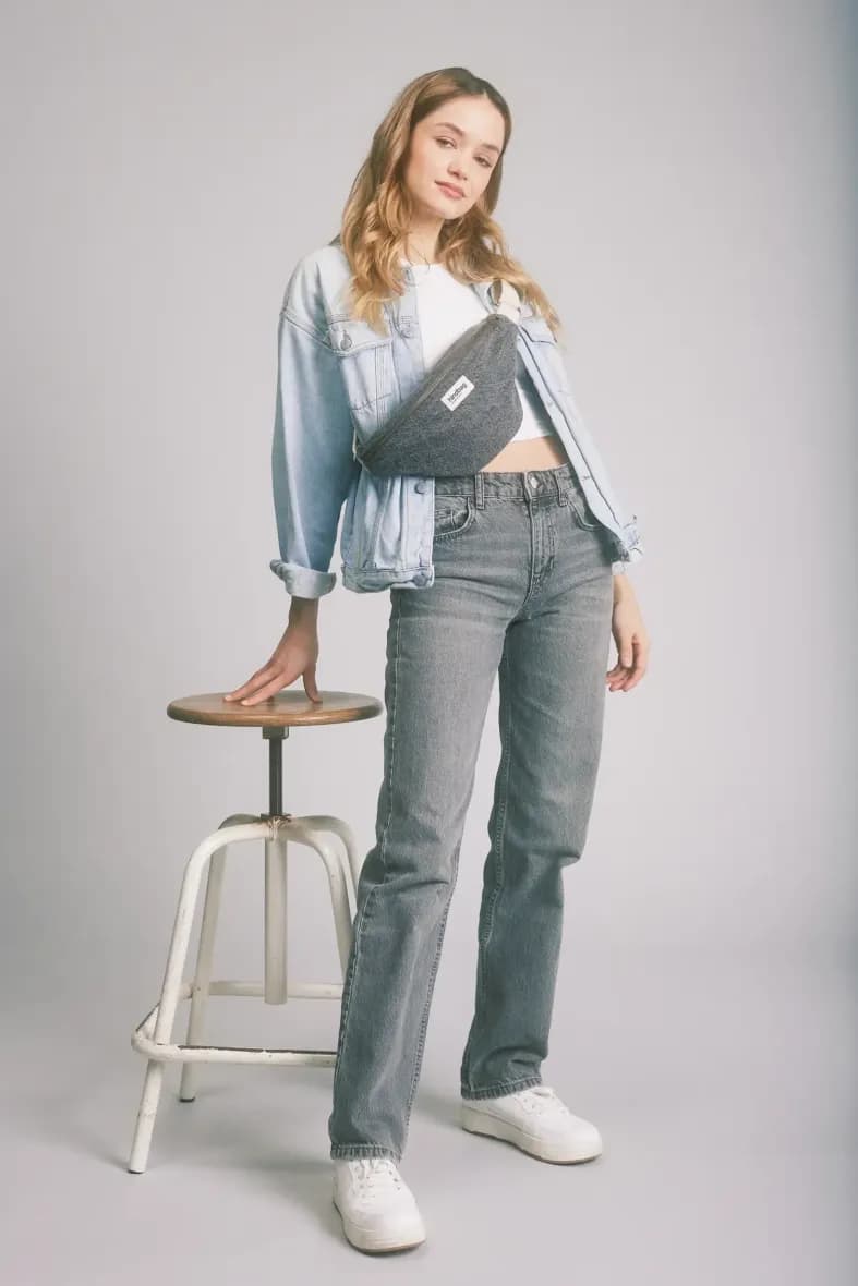 Hindbag Olivia Denim Gris — vue 2