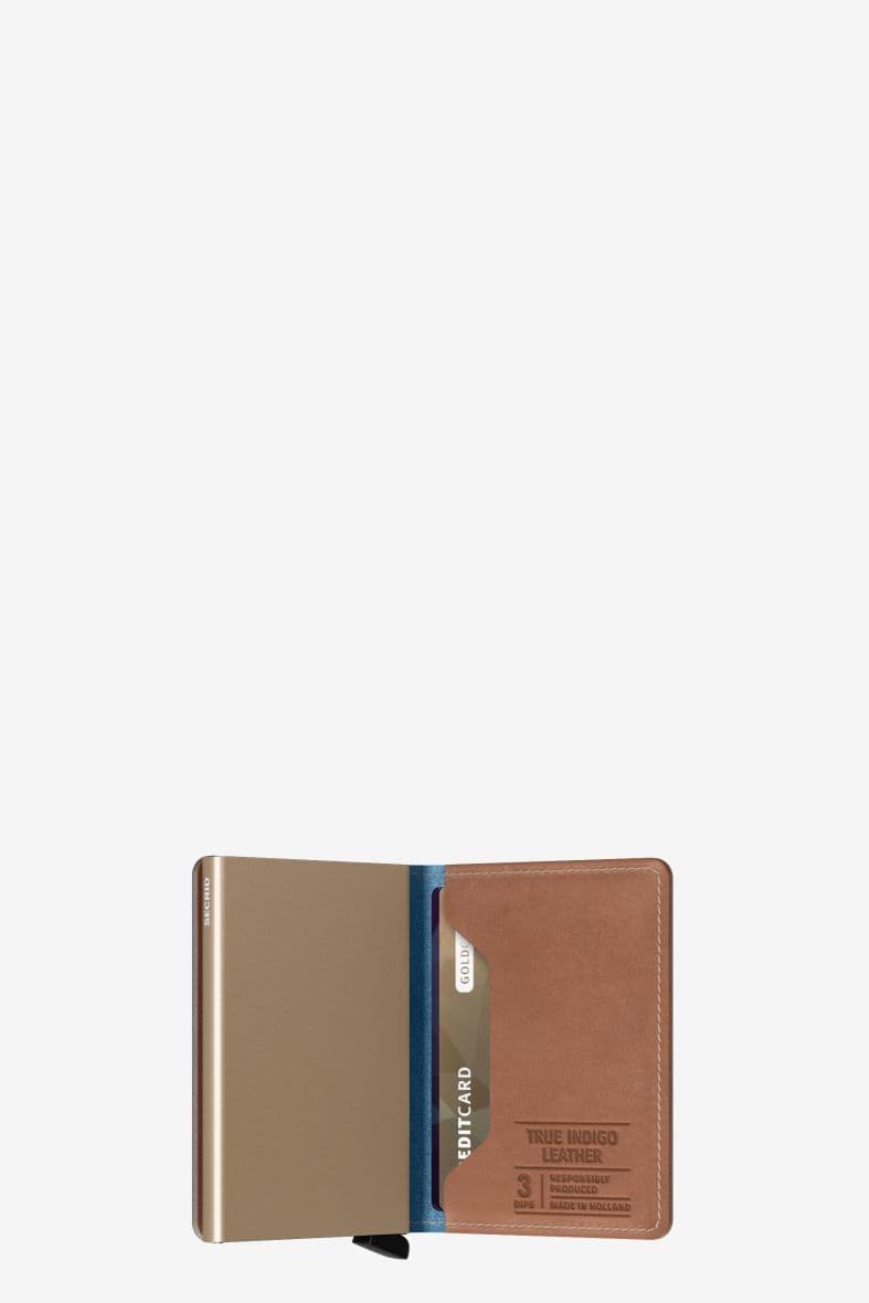SECRID SLIMWALLET INDIGO 3-SAND — vue 3