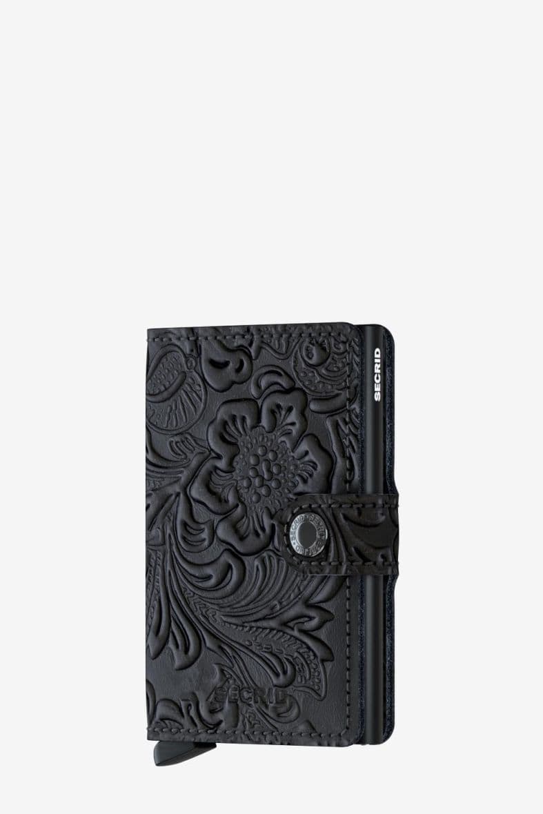 SECRID MINIWALLET ORNAMENT BLACK — vue 1