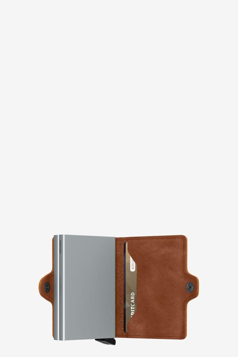 SECRID TWINWALLET VINTAGE COGNAC SILVER — vue 3