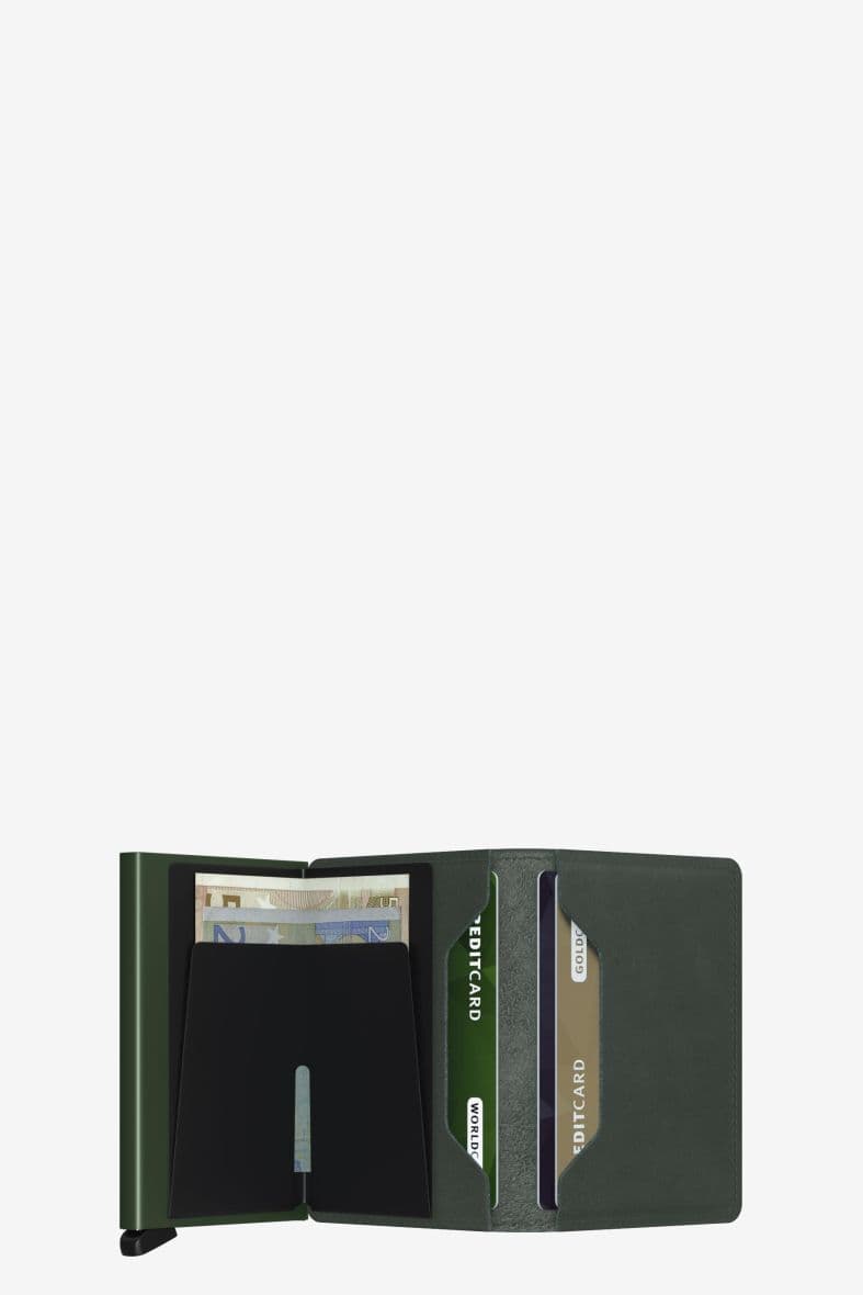 SECRID SLIMWALLET ORIGINAL GREEN — vue 3