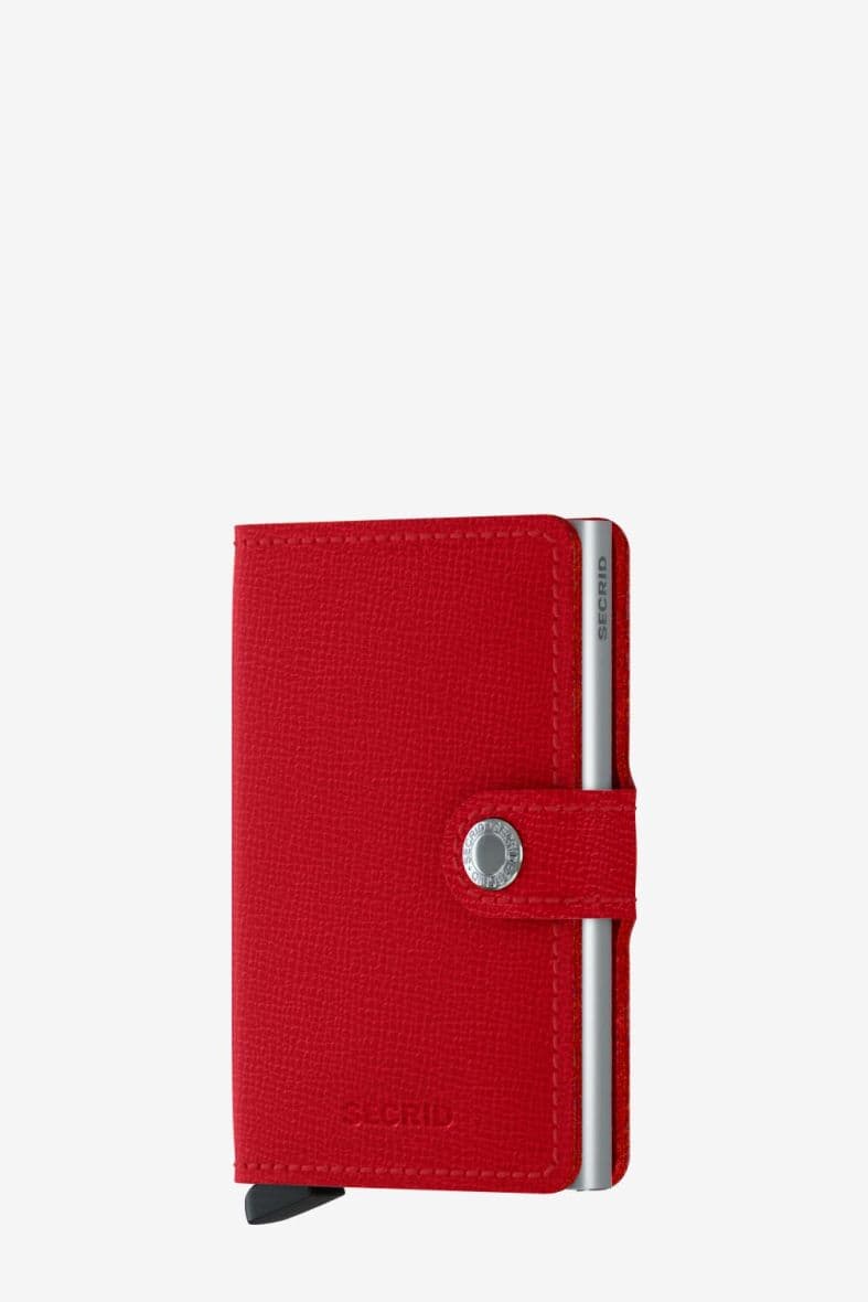 SECRID MINIWALLET CRISPLE RED — vue 1