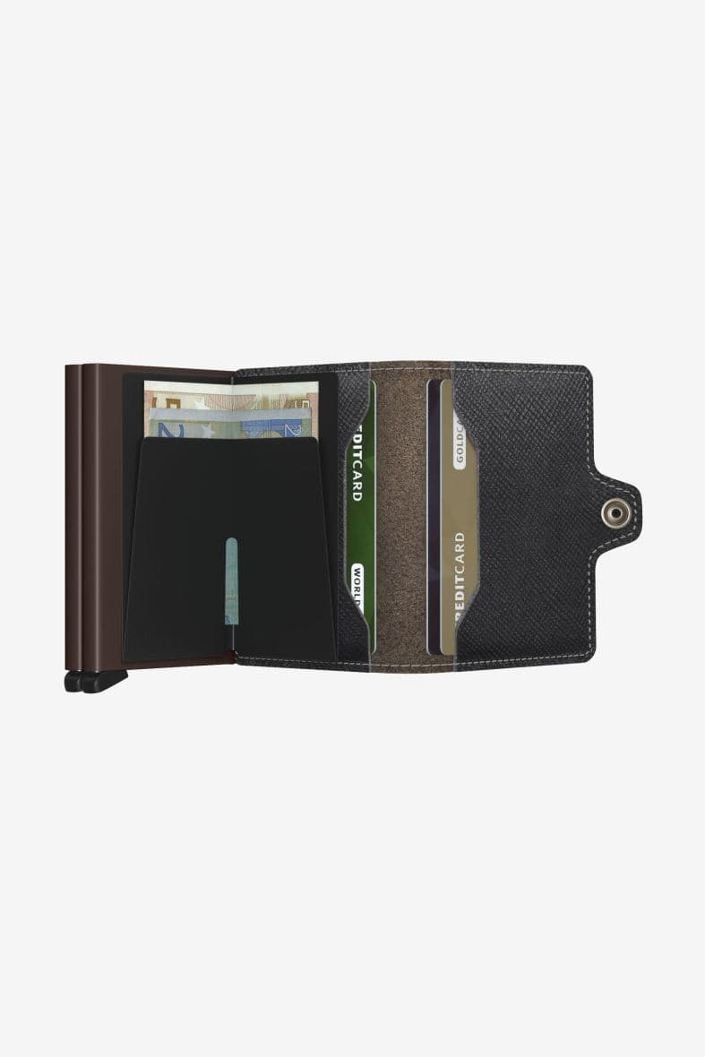 SECRID Twinwallet Saffiano Brown — vue 4