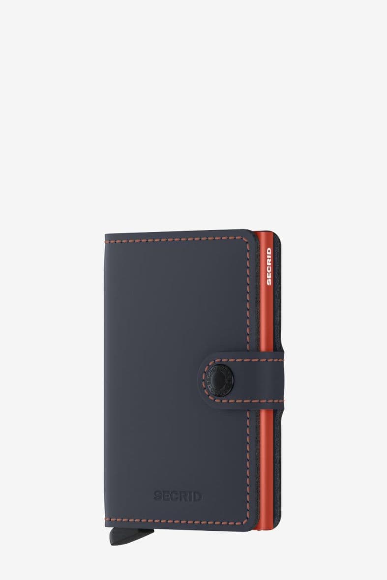 SECRID Miniwallet Matte Nightblue & Orange — vue 1
