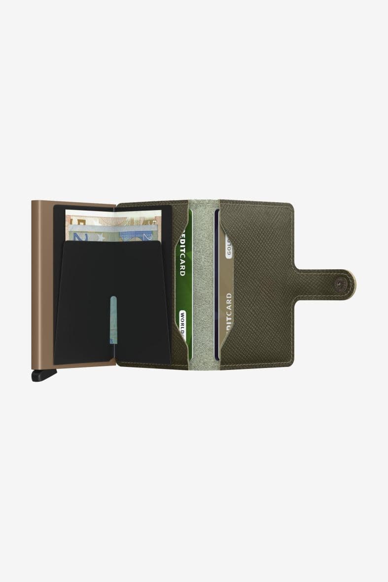SECRID Miniwallet Saffiano Olive — vue 5
