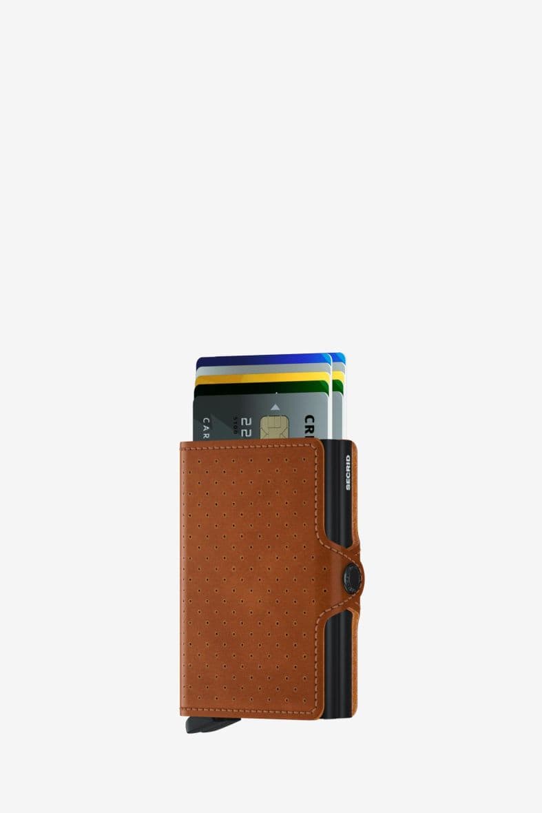 SECRID TWINWALLET PERFORATED COGNAC — vue 2