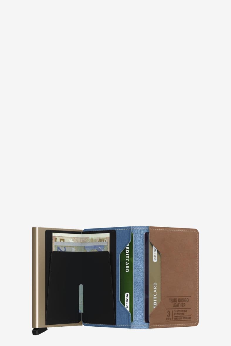 SECRID SLIMWALLET INDIGO 3-SAND — vue 2
