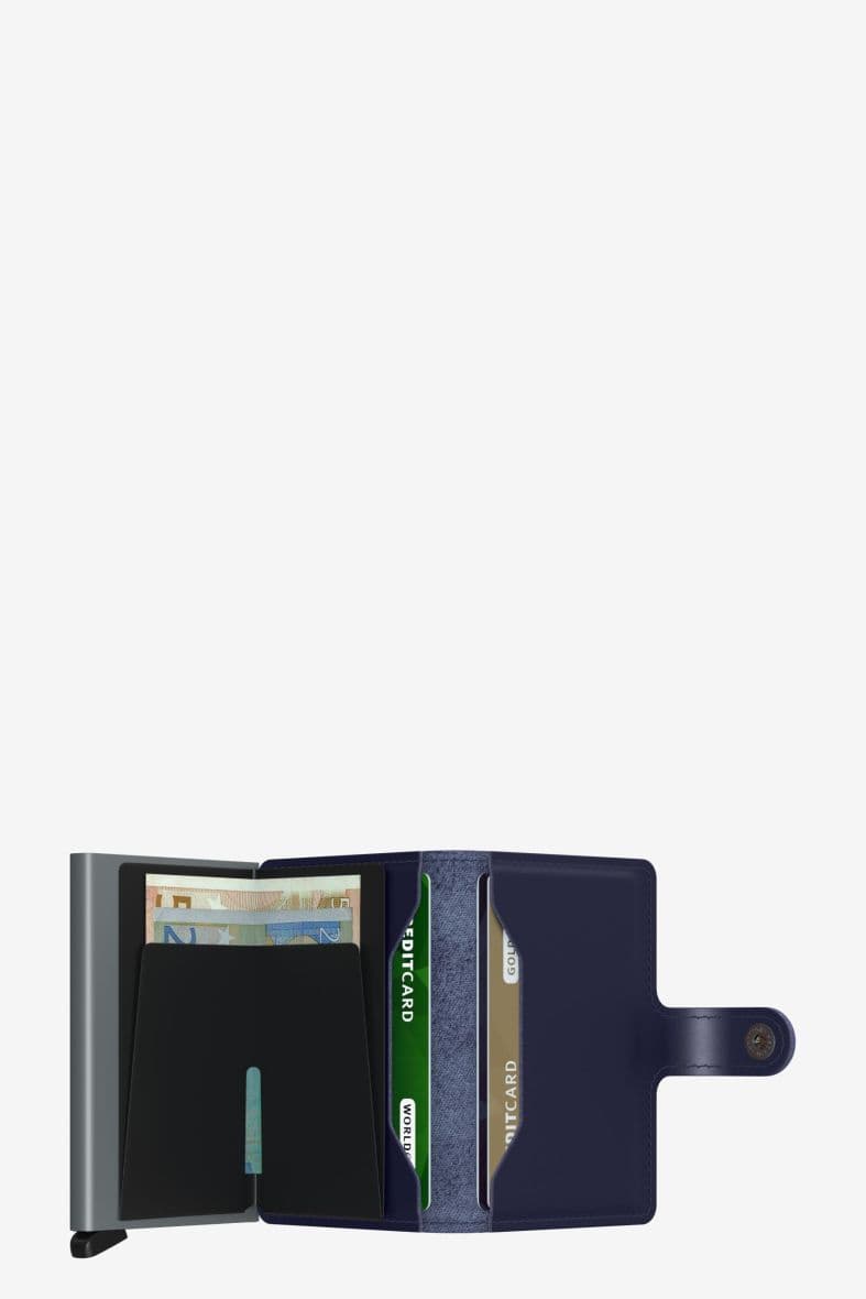 SECRID MINIWALLET METALLIC BLUE — vue 4