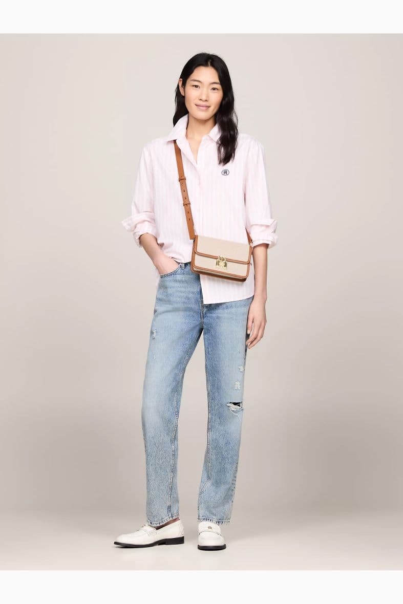 Tommy Hilfiger Logo Leather Canvas — vue 2