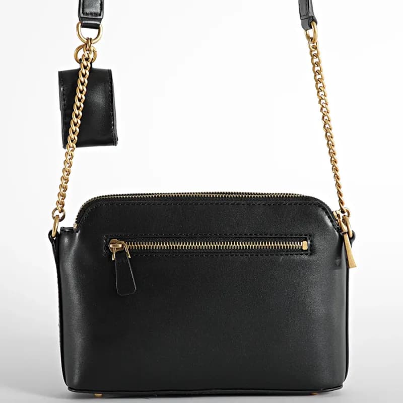 GUESS BEA - sac noir avec détails doré — vue 3