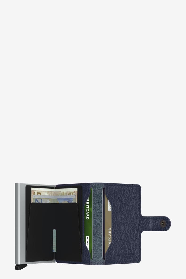 SECRID MINIWALLET VEG NAVY SILVER — vue 2