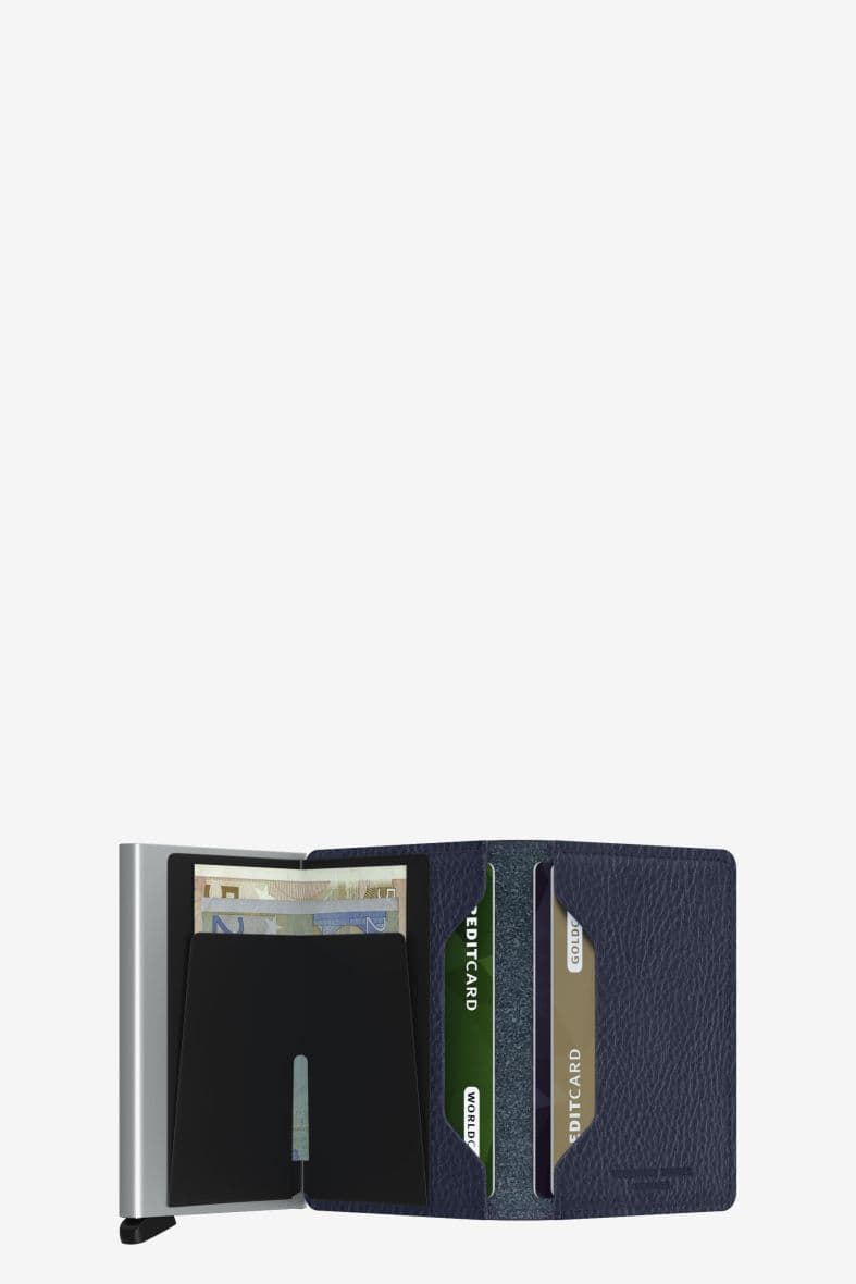 SECRID SLIMWALLET VEG NAVY SILVER — vue 2