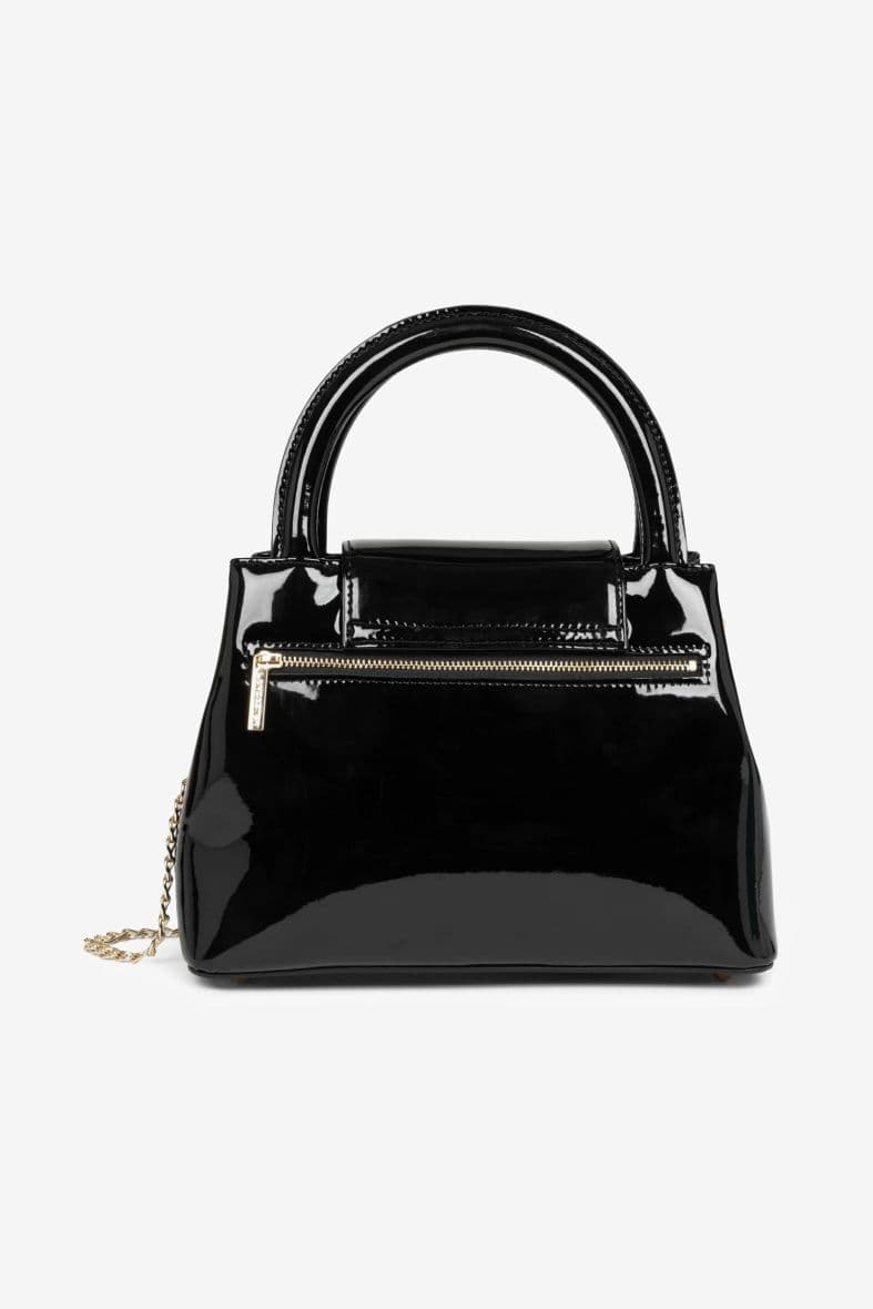 Sac à Main Lancaster Carla Ginola Vernis 480-019 Noir