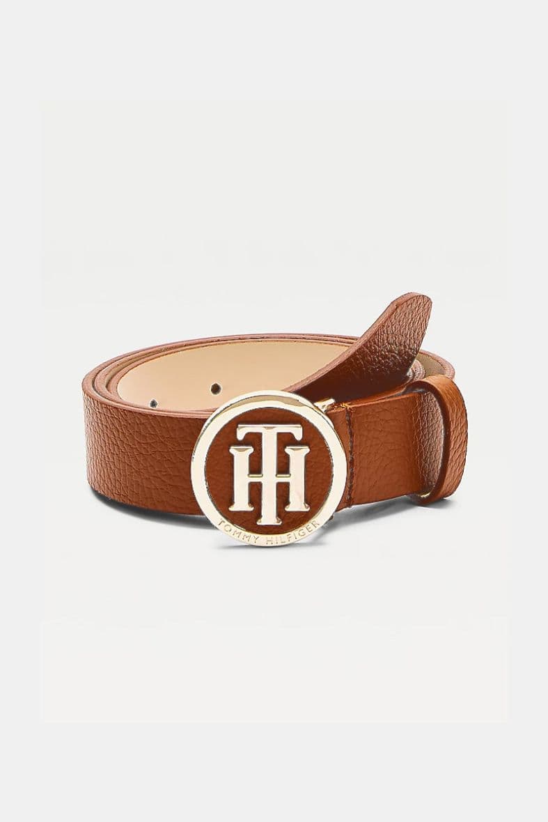 Tommy Hilfiger ceinture femme en cuir boucle ronde — vue 1