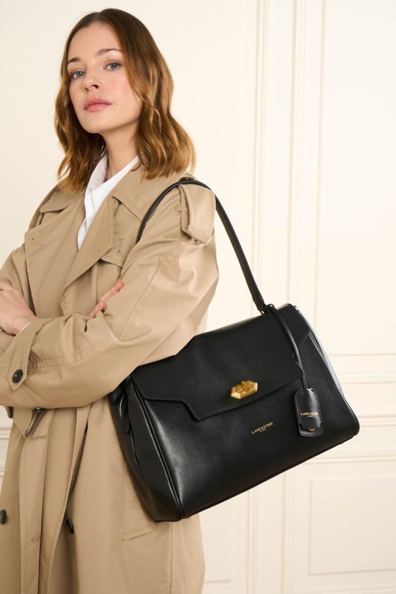 Sac à Main Lancaster Donna Grace - Maroquinerie Française - Cuir - Dimensions 30 X 21 X 11 Cm