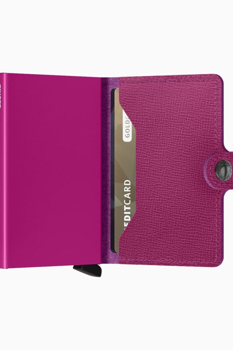 Secrid Miniwallet Crisple Pink — vue 3