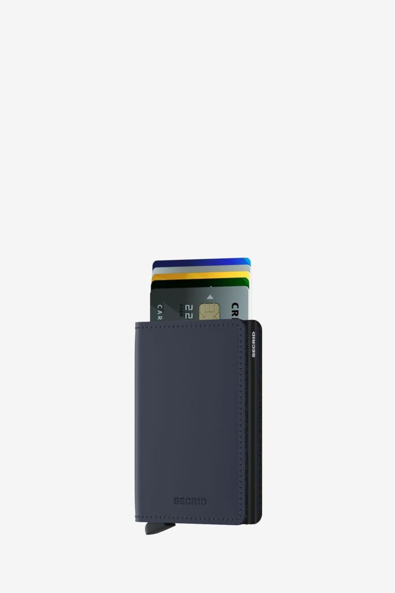 SECRID SLIMWALLET MATTE NIGHT BLUE — vue 1