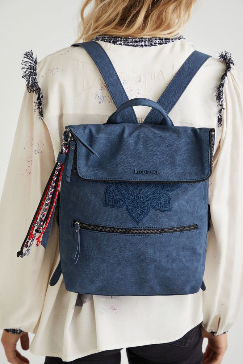 Desigual Sac à dos carré rabat extensible — vue 2