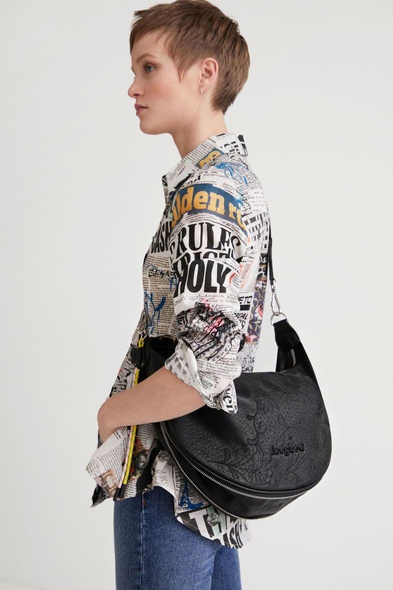 Desigual à bandoulière banane broderies — vue 1