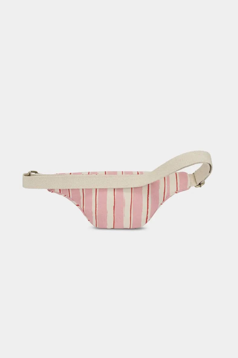 Hindbag Olivia rayures rouge et rose — vue 3