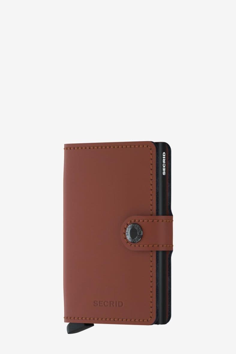 SECRID MINIWALLET MATTE BRICK BLACK — vue 1