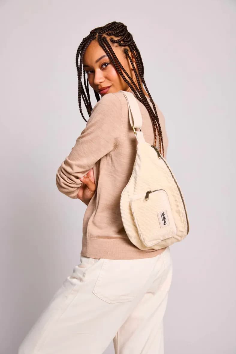 Hindbag Sofia Velours beige — vue 7