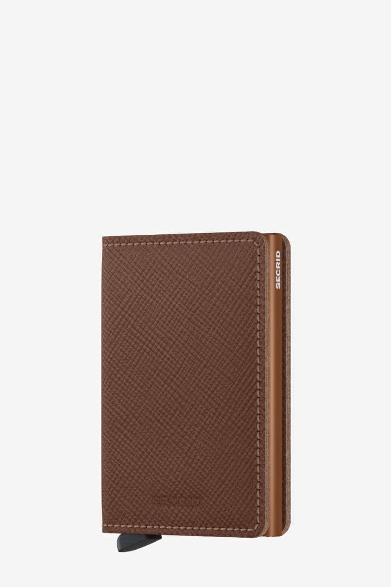 SECRID Slimwallet Saffiano Caramel — vue 1