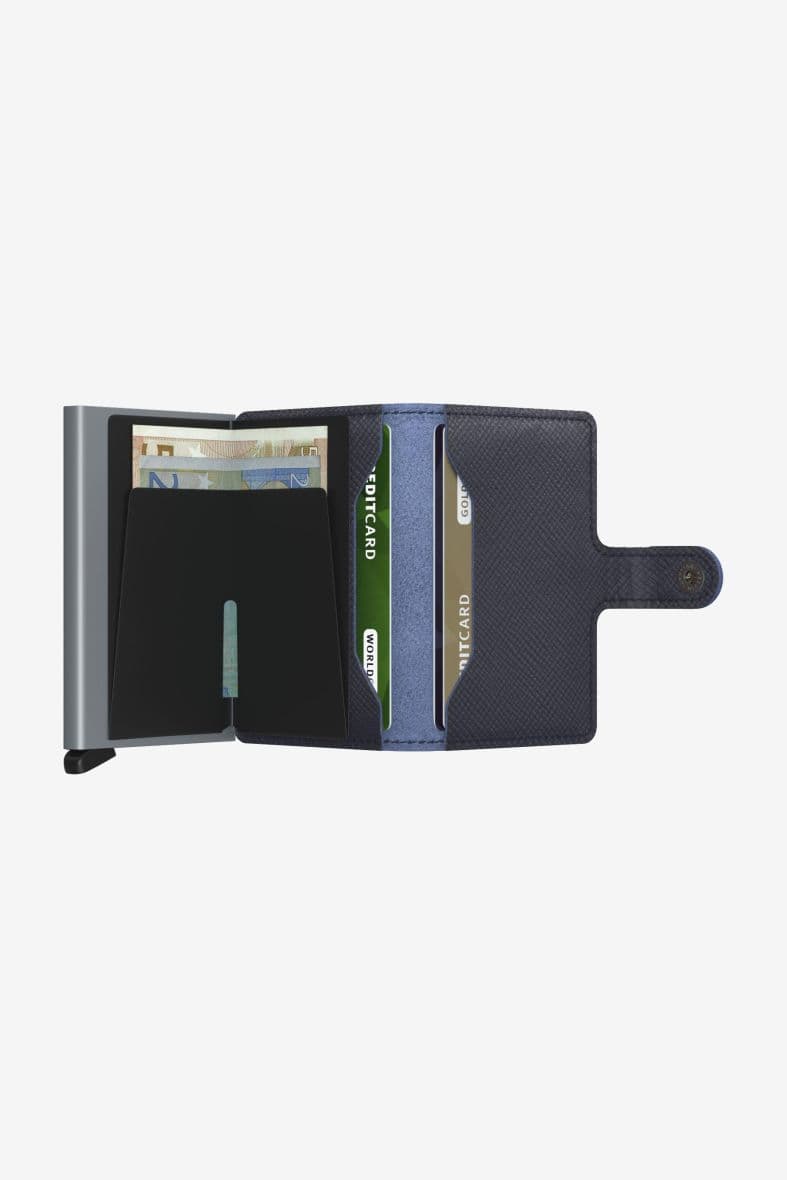 SECRID Miniwallet Saffiano Navy — vue 5