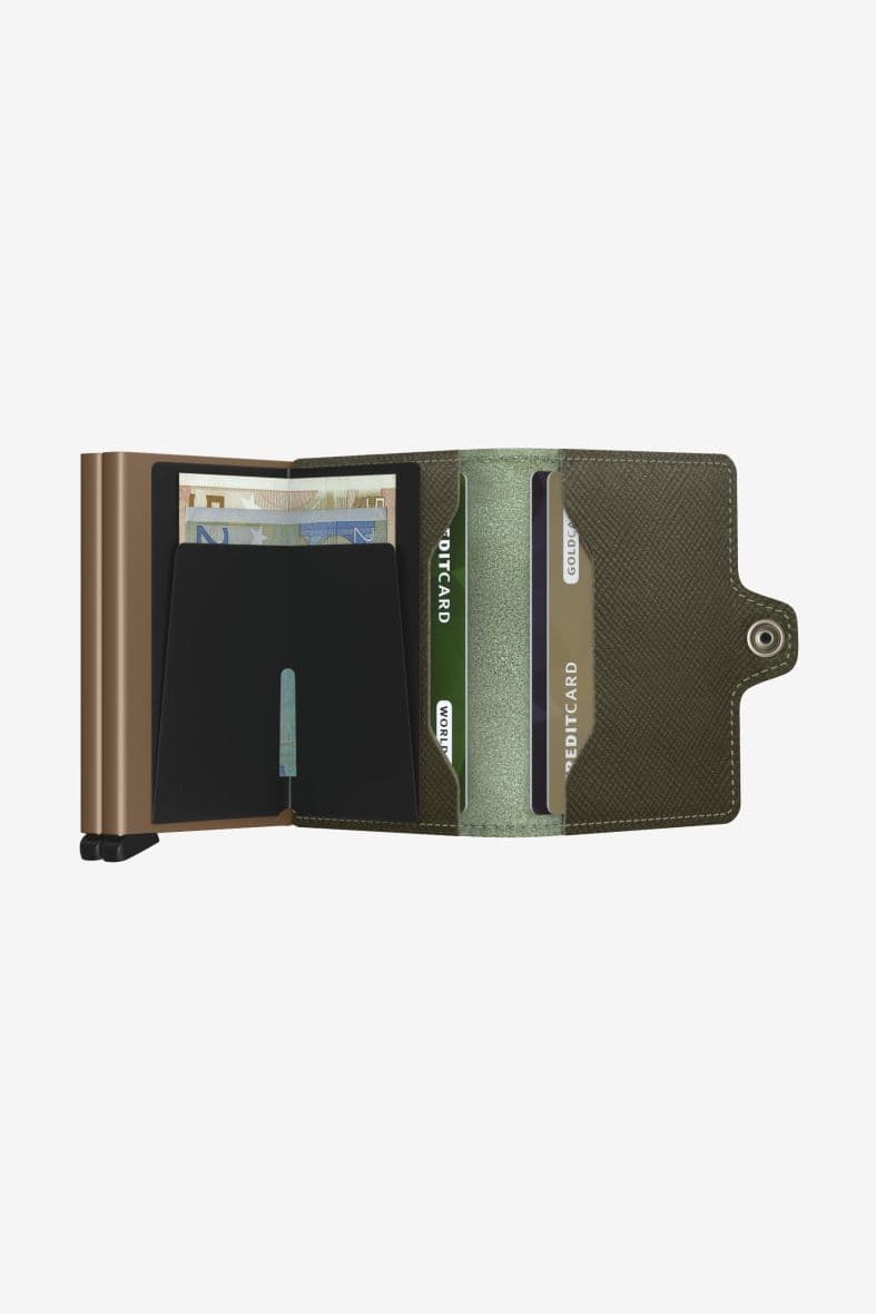 SECRID Twinwallet Saffiano Olive — vue 4