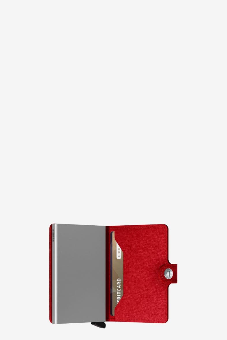 SECRID MINIWALLET CRISPLE RED — vue 3