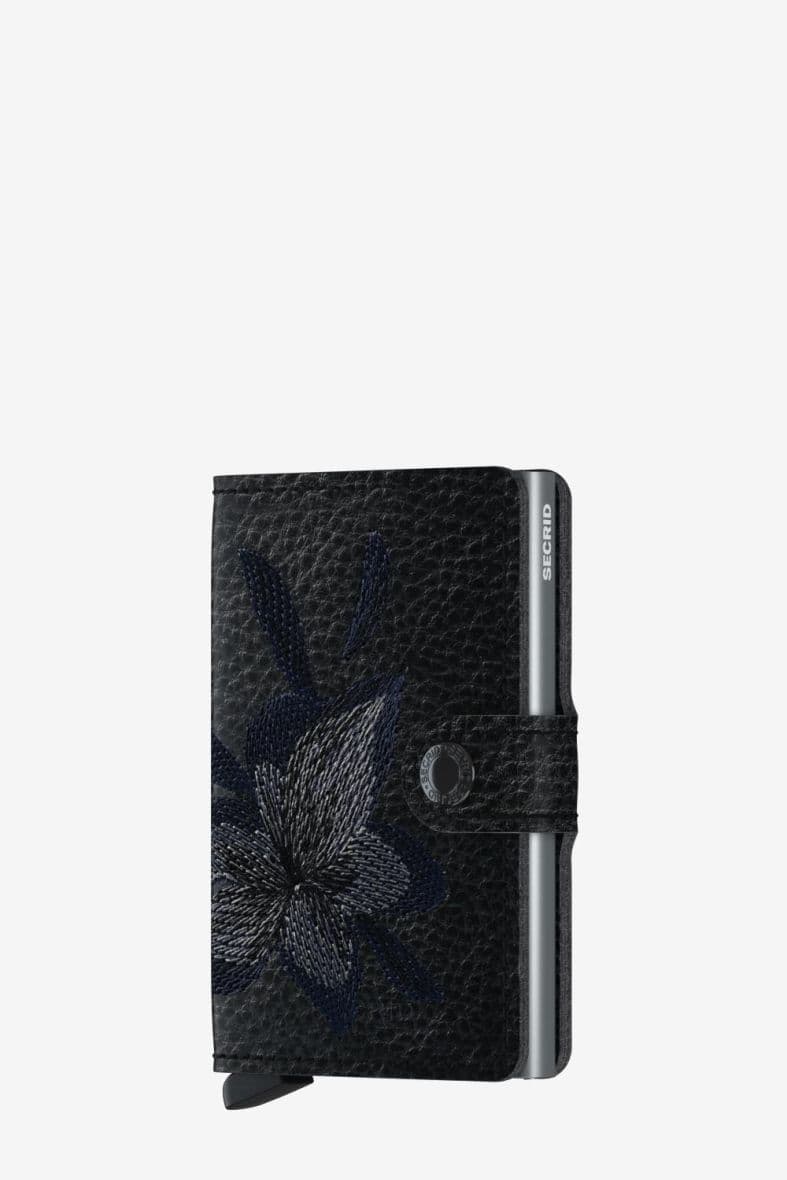 SECRID MINIWALLET STITCH MAGNOLIA BLACK — vue 1