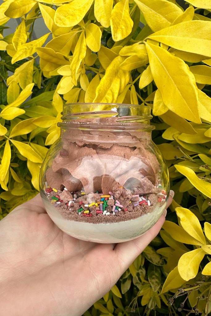 Peau d'âne Bougie POP chocolat confetti — vue 1