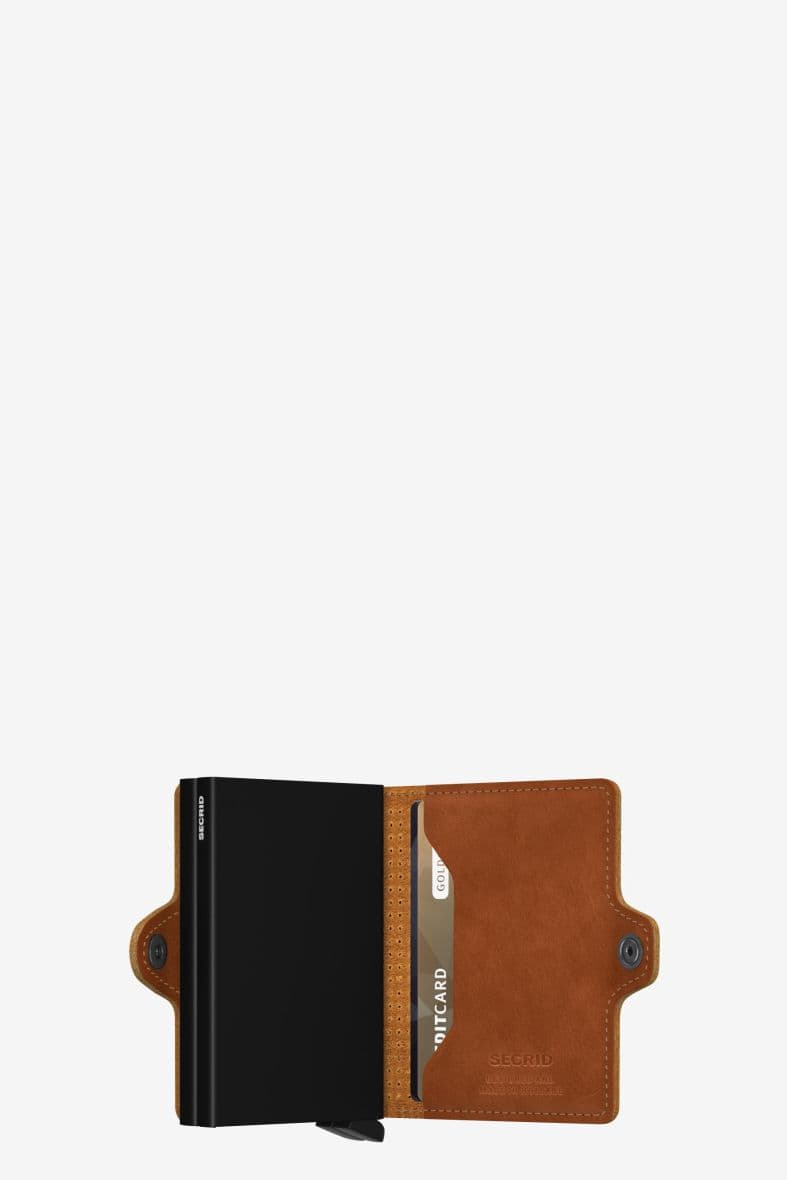 SECRID TWINWALLET PERFORATED COGNAC — vue 3