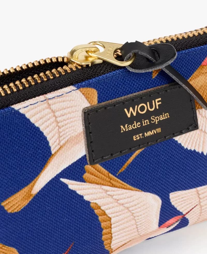 Wouf Blue Birds Small Pouch — vue 3