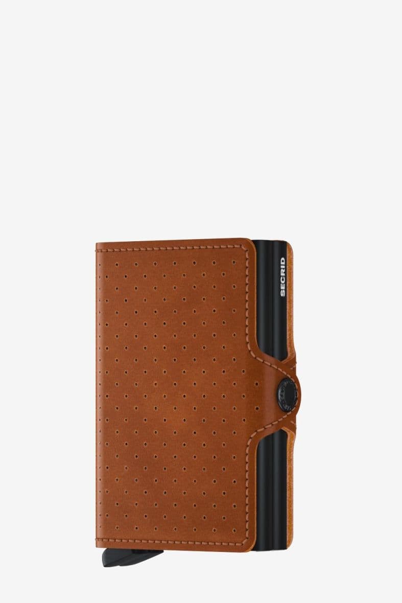 SECRID TWINWALLET PERFORATED COGNAC — vue 1