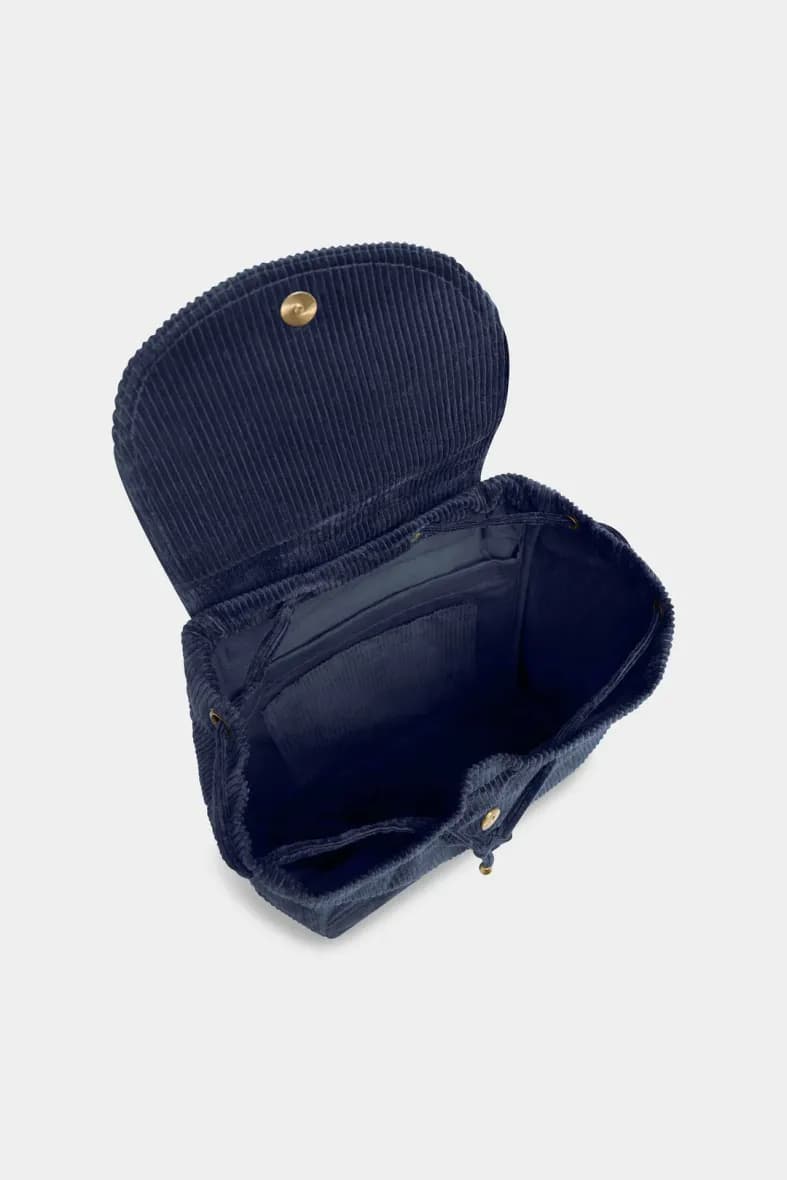 Hindbag Eliot velours marine — vue 6