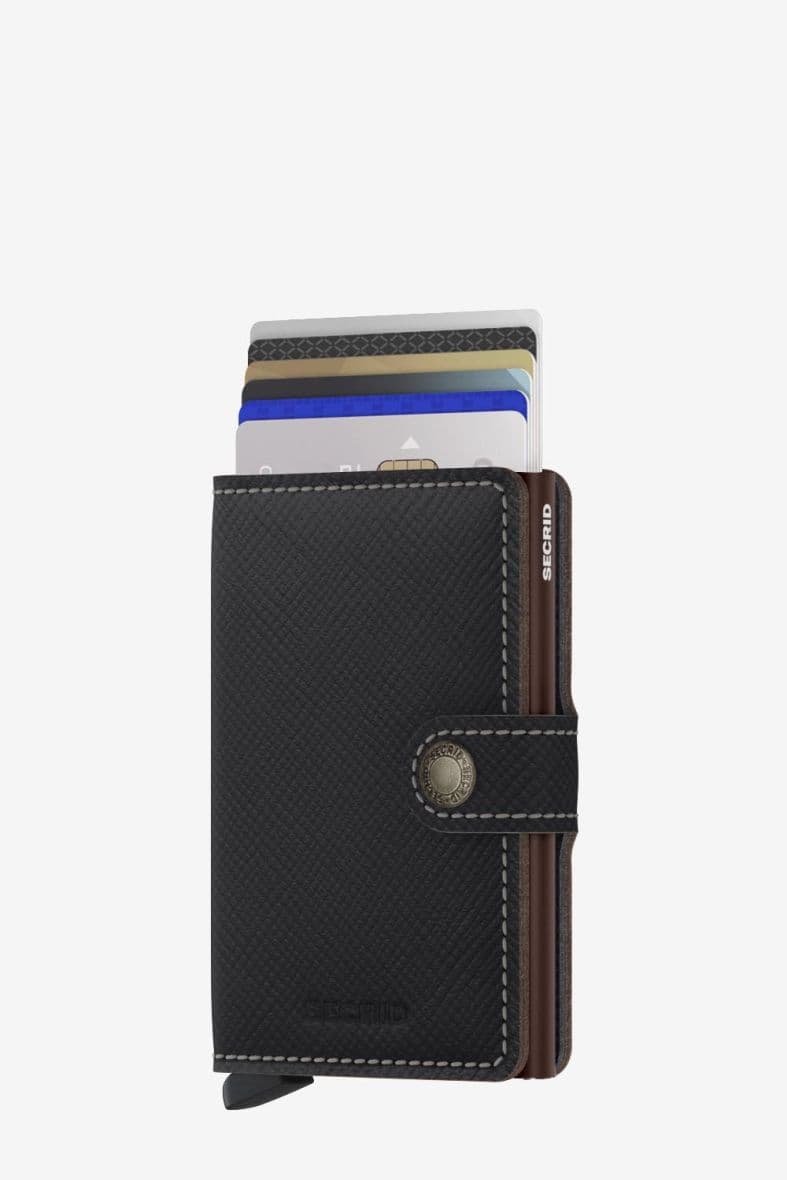 SECRID Miniwallet Saffiano Brown — vue 5