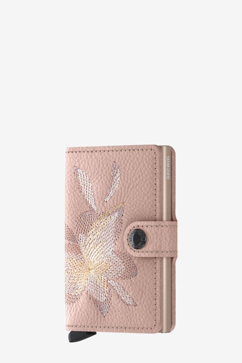 SECRID MINIWALLET STITCH MAGNOLIA ROSE — vue 1